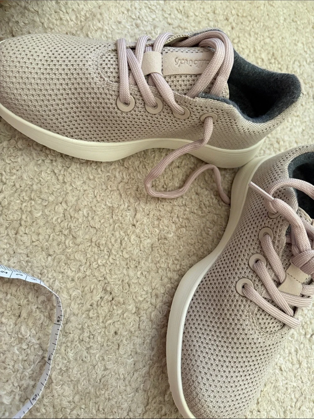 allbirds Women’s tree runner  Knit Sneakers — Rugged beige